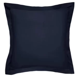 Bedeck of Belfast Navy Egyptian Cotton Sateen 600 Thread Count Fine Linens Komoro' Square Oxford Pillow Case