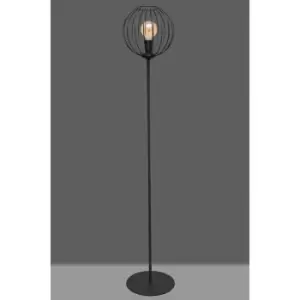 Helam Mercure Floor Lamp Black 30cm