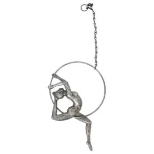 Silver Gymnast on Ring 26cm