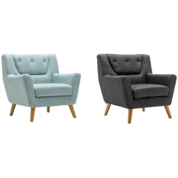 Birlea - Lambeth Scandinavian Retro Duck Egg Blue Easy Chair