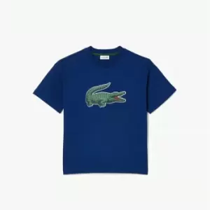 Lacoste Big Logo T- Shirt Junior - Blue