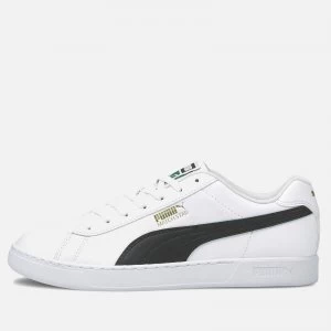 Puma Mens Court Break Clean Trainers - Puma White/Puma Black/Puma Team Gold - UK 7