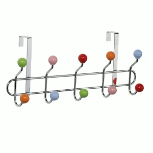 Premier Housewares Over-Door 10 Ceramic Balls Hook Hanger - Multi-Coloured