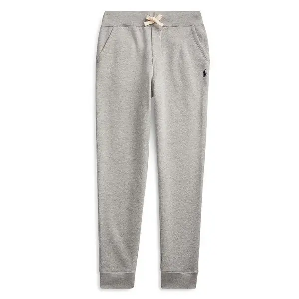 POLO RALPH LAUREN Junior Boys Cuffed Fleece Jogging Bottoms - Grey 11 - 12 Years