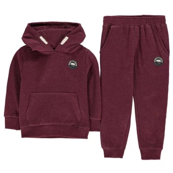 SoulCal Signature Fleece Tracksuit Infants - Amaranth Marl