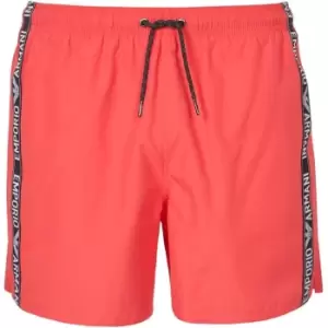 Emporio Armani Mens Woven Boxer - Pink