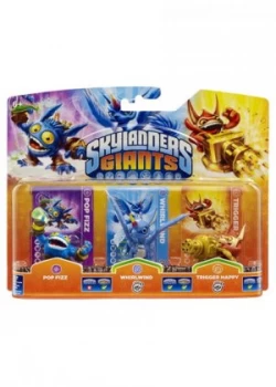 Skylanders Giants Figures - Triple Pack A - Pop Fizz / Whirlwind / Trigger Happy Wii/PS3/Xbox 360/PC