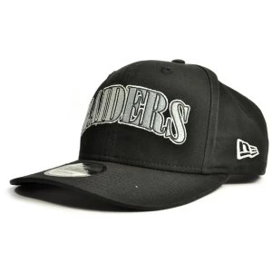 New Era Pre Curved Raiders Cap Black