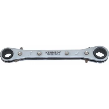 Kennedy-pro - Imperial Double End Ring Ratchet Spanner, Chrome Vanadium Steel, Rev