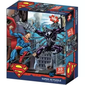 DC Comic Superman vs Electro Puzzle 3D Effect Jigsaw 500 Piece