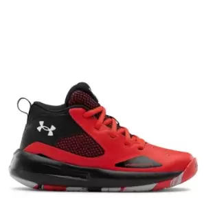 Under Armour Lockdown 5 Junior Basketball Shoes - Red