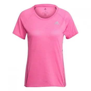 adidas Runner T Shirt Ladies - Screaming Pink