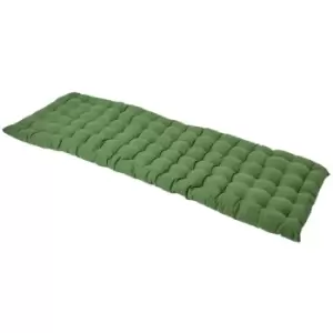 Dark Olive Bench Cushion, Three Seater - Homescapes