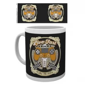 Playstation Live Fast Mug