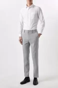 Mens Slim Fit Grey Marl Suit Trousers