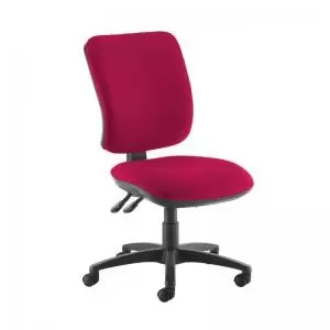 Senza high back operator chair with no arms - Diablo Pink