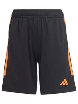 adidas Youth Tiro 23 Short - Black/Orange, Black, Size 9-10 Years