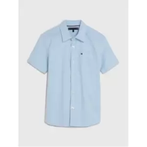 Tommy Hilfiger Stretch Oxford Shirt S/S - Blue