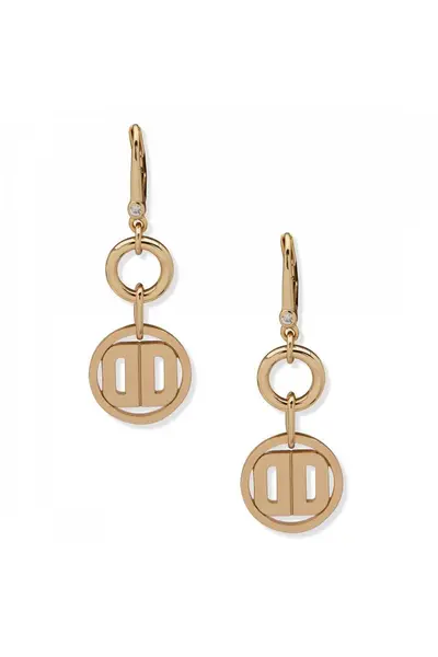 DKNY Jewellery PE LOGO DBL DROP-GOLD 04G00116