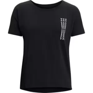 Under Armour Graphic Short Sleeve T Shirt Womens - Black