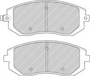 Ferodo FDB1639 Brake Pad Set Front Axle Premier Car