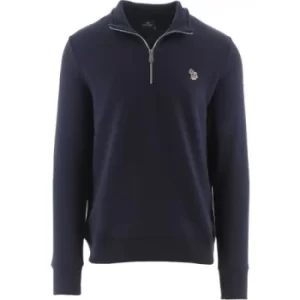 Paul Smith Navy Regular Fit Half Zip Top