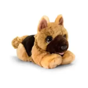 Keel Toys Signature Cuddle Alsatian Puppy (One Size) (Brown/Black)