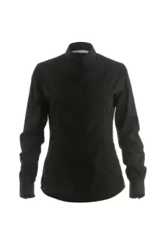 Mandarin Collar Fitted Long Sleeve Shirt