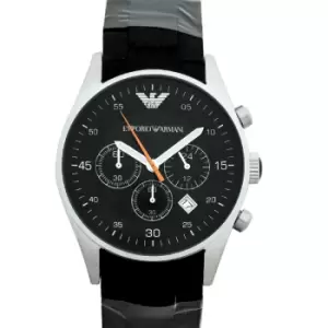 Sport Silicone-wrapped Chronograph Black Dial Mens Watch