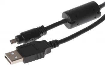 Maplin USB-A 2.0 to 8 Pin Mini USB Cable - Black, 0.5m