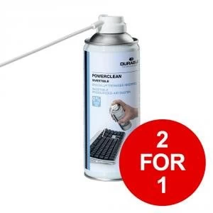 Durable Powerclean Air Duster Gas Cleaner Flammable Inverted 200ml Ref