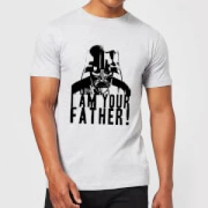 Star Wars Darth Vader I Am Your Father Confession Mens T-Shirt - Grey - 5XL