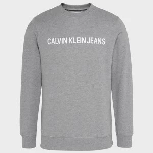 CK Jeans Mens Core Institutional Logo Sweatshirt - Grey Heather - L