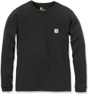 Carhartt Workwear Pocket Womens Long Sleeve Shirt, black, Size S, black, Size S for Women