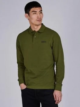 Barbour International Long Sleeve Polo - Vintage Green