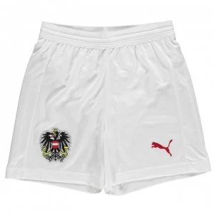 Puma Austria Home Shorts 2018 Junior - White