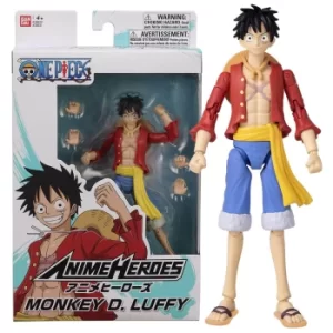 Bandai Anime Heroes One Piece Monkey D. Luffy Action Figure