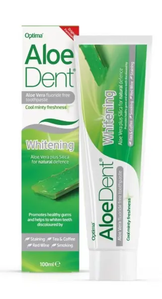 AloeDent Aloe Vera Whitening Fluoride Free ToothPaste 100ml