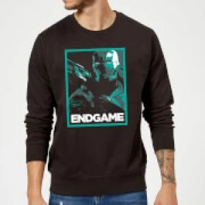 Avengers Endgame War Machine Poster Sweatshirt - Black