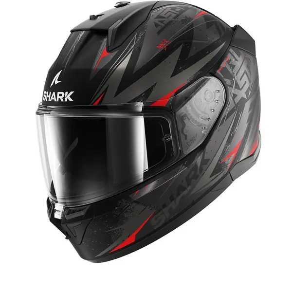 Shark D-SKWAL 3 Blast-R Mat Black Anthracite Red KAR Full Face Helmet XL