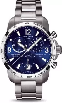 Certina Watch DS Podium Big Size Chrono GMT Quartz D - Blue