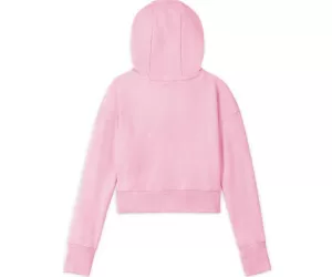 Nike Older Girls Nsw Fleece All Over Print Hoodie - Pink, Size Xs=6-8 Years, Women