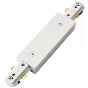 Commercial Track Light Central Connector - 180mm Length - White ABS Rail System