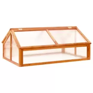 VidaXL Greenhouse Brown 114x80x50cm Firwood