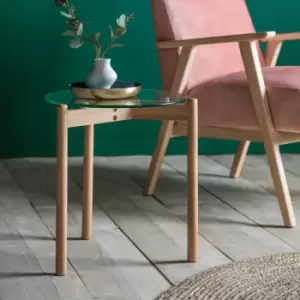 Hays Side Table, Glass Pink