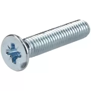 R-TECH 337083 Pozi Countersunk Machine Screws BZP M5 25mm - Pack O...