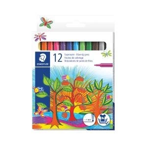 Staedtler Noris Fibre Tip Pens Assorted Colours Pack of 120 325 C12