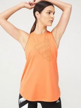 Adidas Tech Badge Of Sport Tank Top - Orange