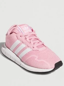 adidas Originals Swift Run X Childrens - Pink White, Pink/White, Size 10