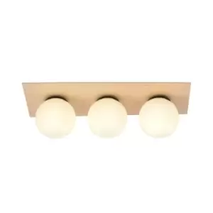 Kenzo Brown Globe Ceiling Light 3x E14